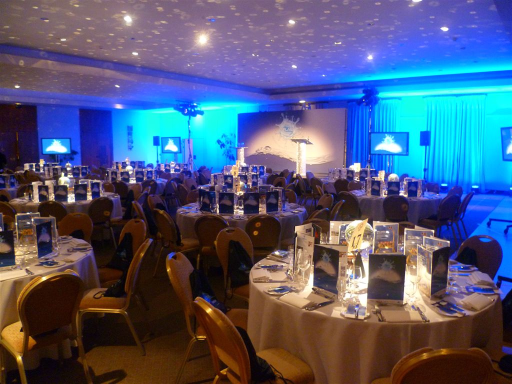 Elegant banquet room at The Hurlingham Club for corporate events and meetings.