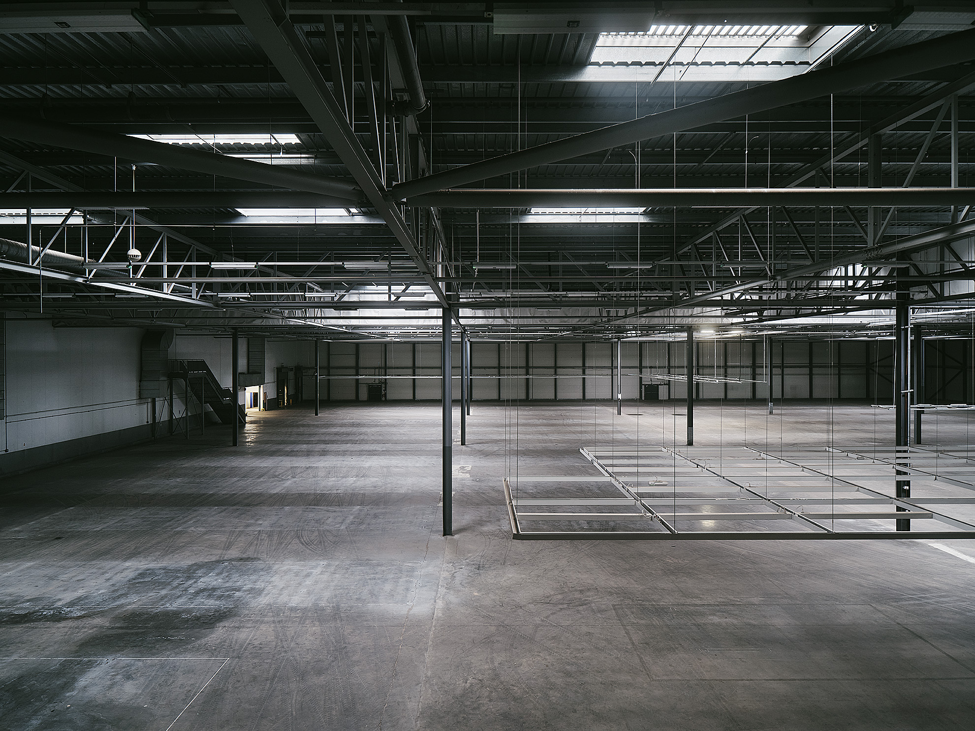 Spacious industrial venue with high ceilings for events and exhibitions at Drumsheds.