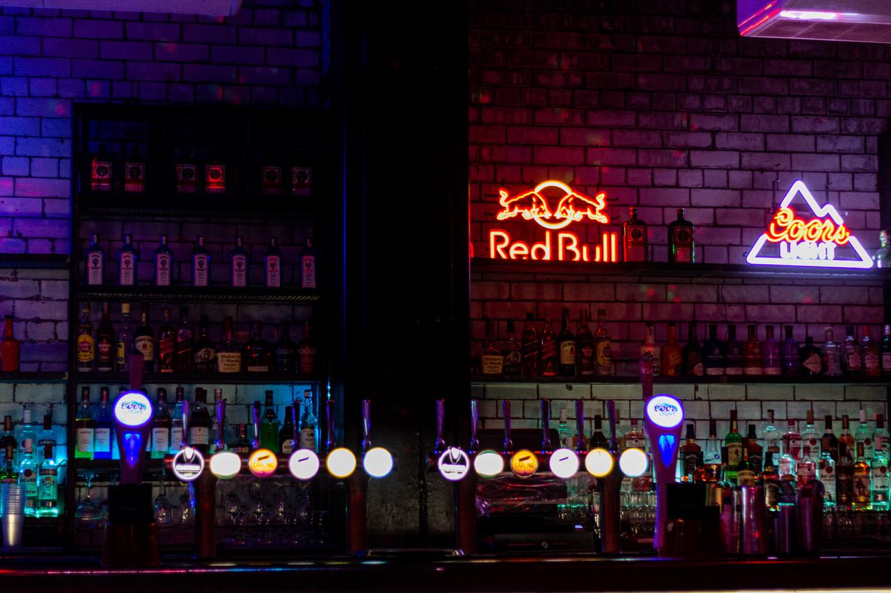 Vibrant bar setup at Lost Weekend, ideal for networking events and social gatherings.