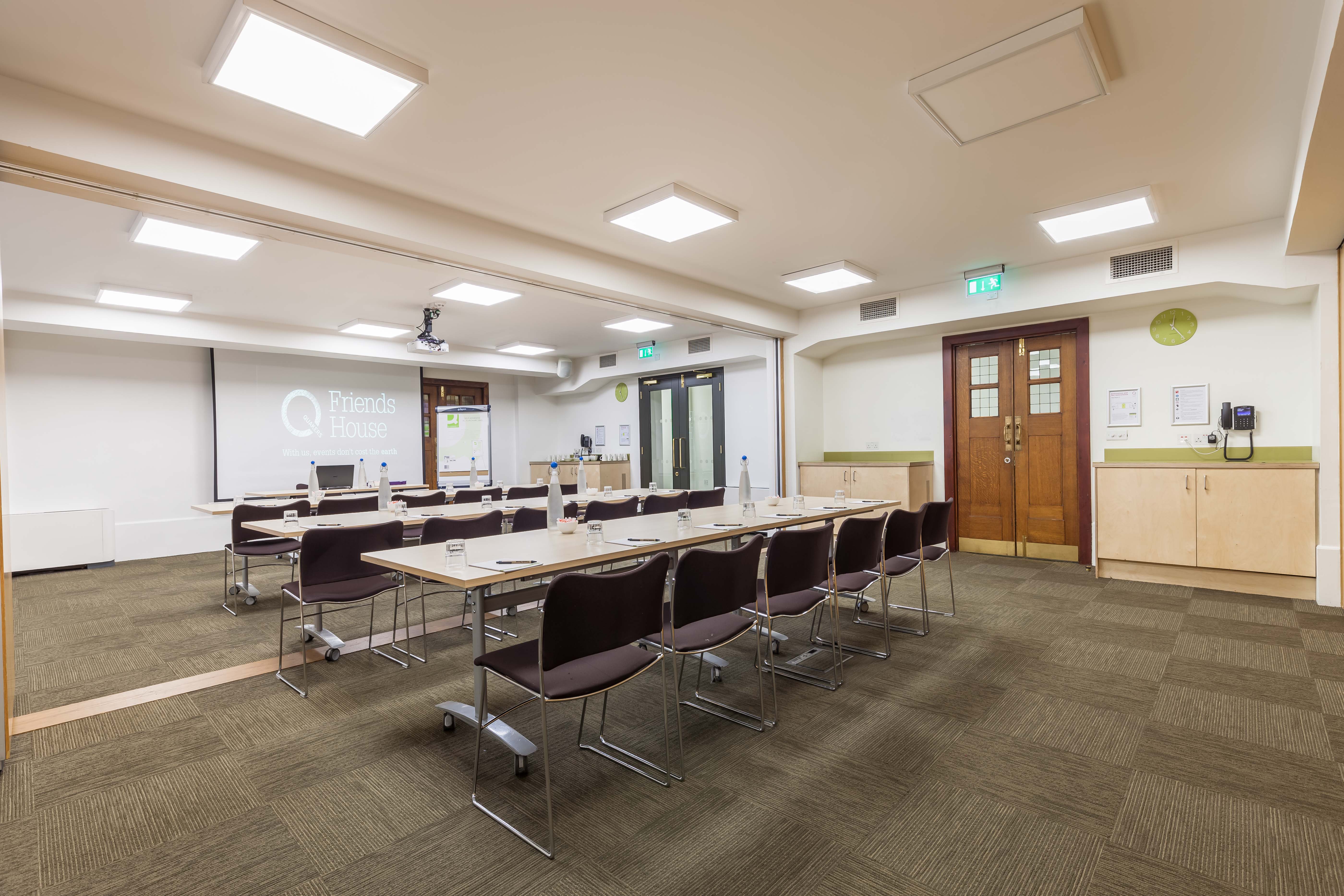 Ada Salter Suite: versatile meeting room with modern seating for workshops and presentations.