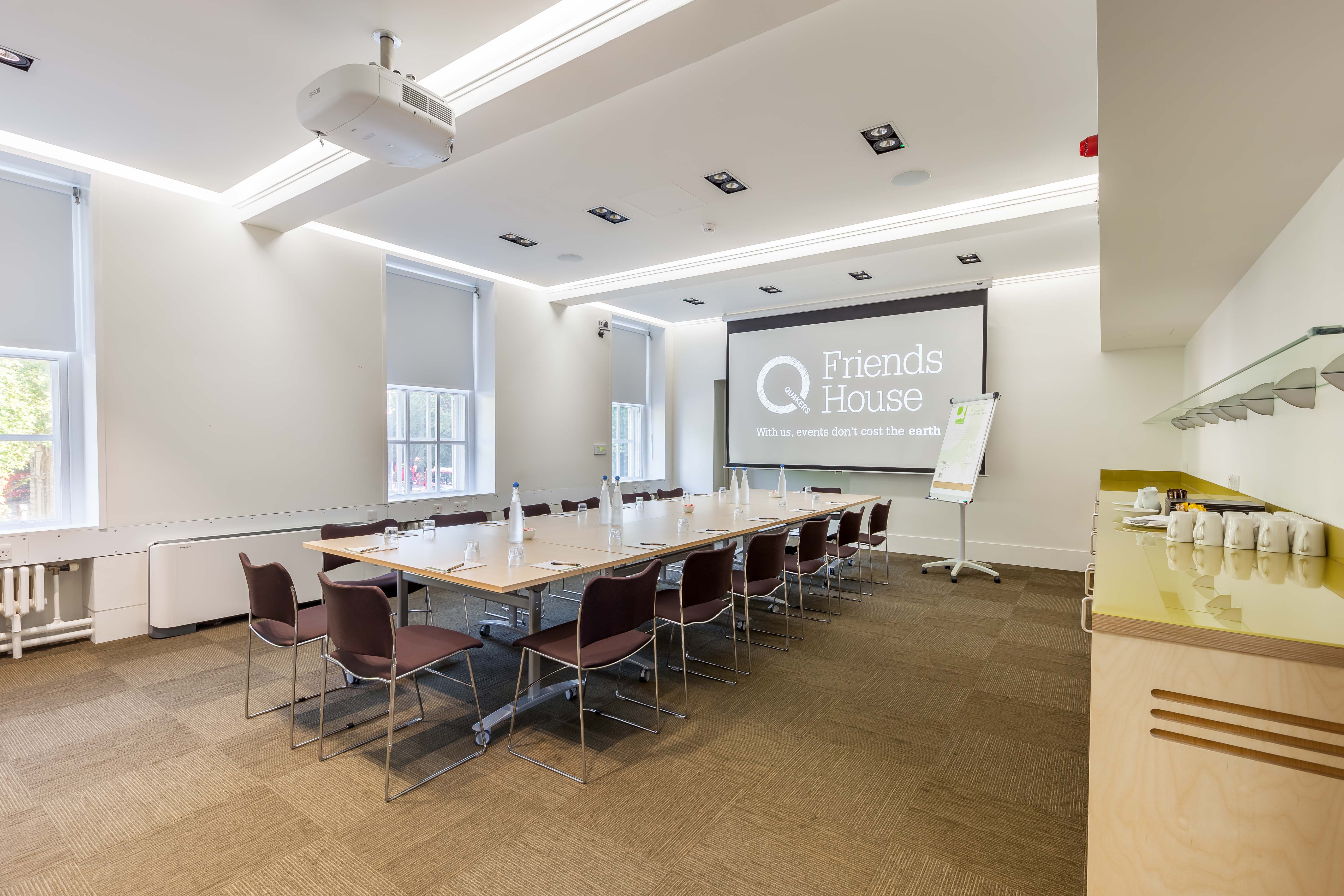 Hilda Clark Suite: modern meeting room with long table for corporate events and workshops.