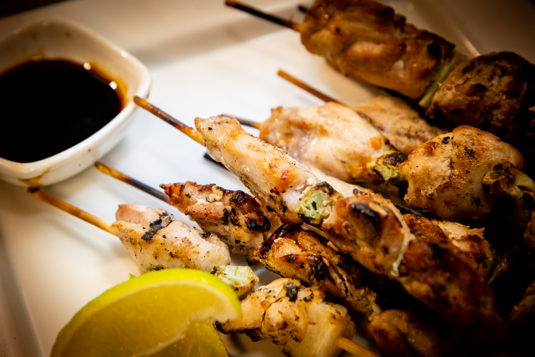 Grilled skewers platter at Club Royale London for events and gatherings.