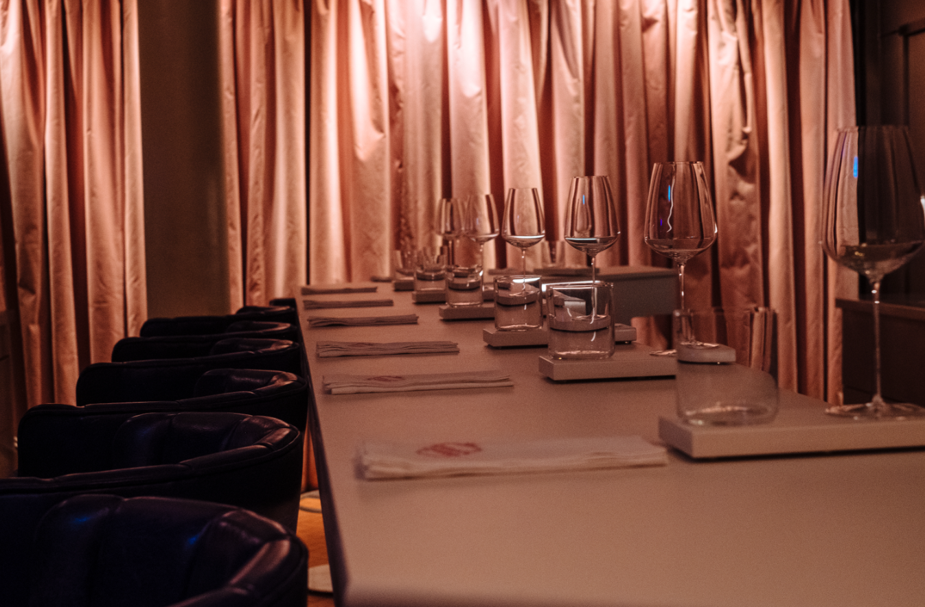 Elegant dining setup at Kebab Queen, perfect for exclusive events and networking.