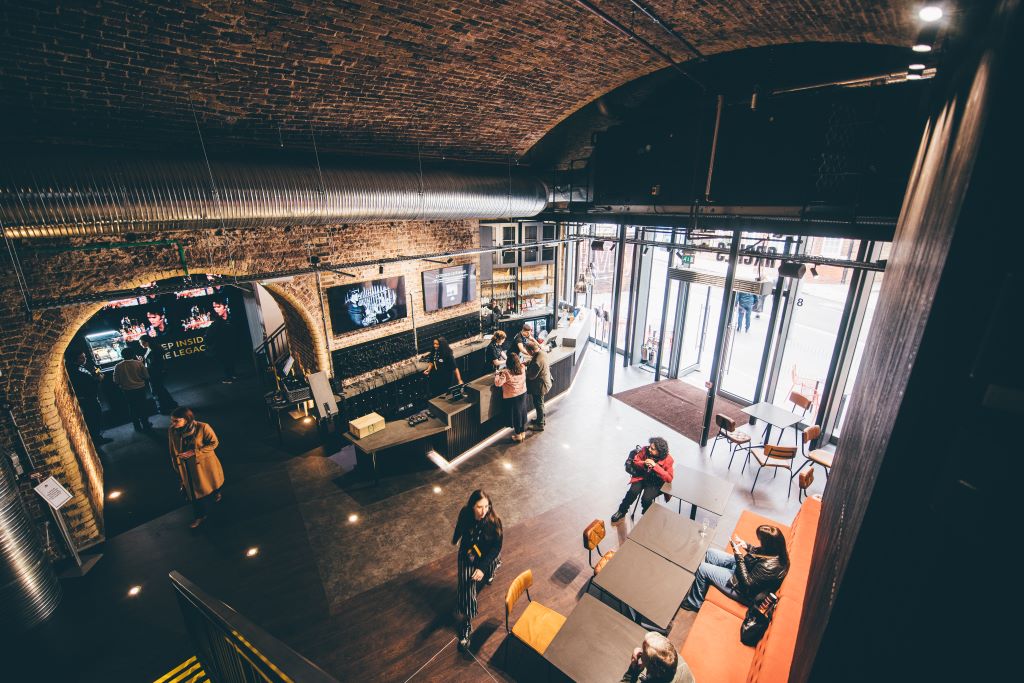 Modern open-concept venue at London Bridge, ideal for meetings and events.