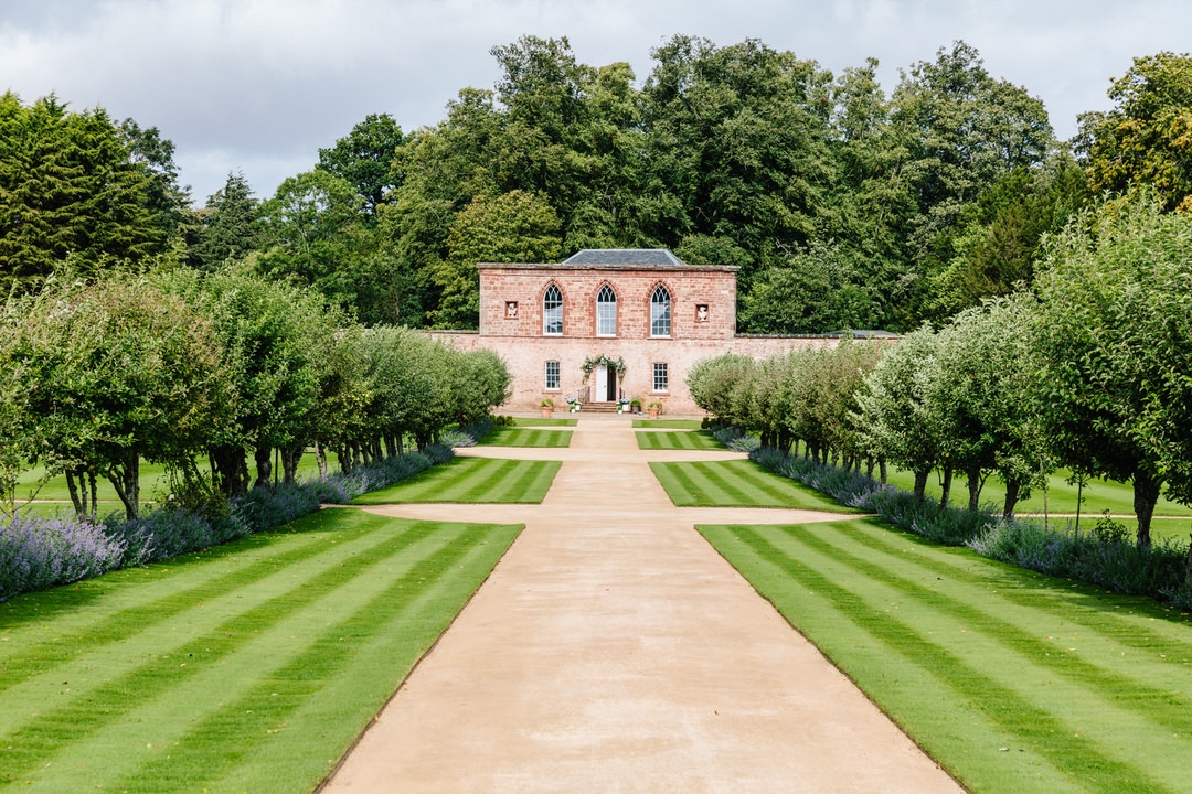 Georgian Walled Garden at Yester Estate, ideal for weddings and outdoor events.