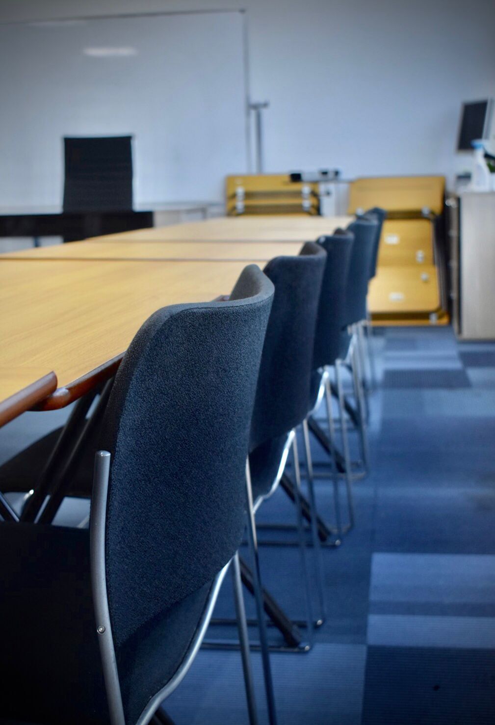 "Haliton Properties meeting space in Stratford, London - organized table for productive events."