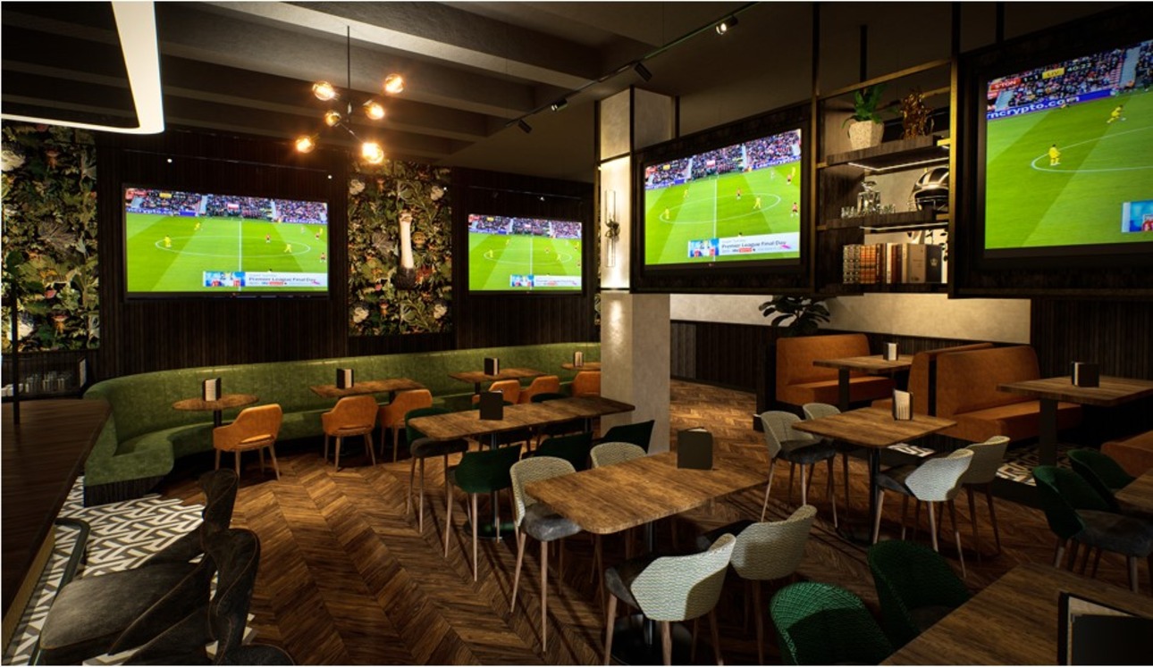 Vibrant Northwood Sports Pub venue hire with screens for events and casual meetings.