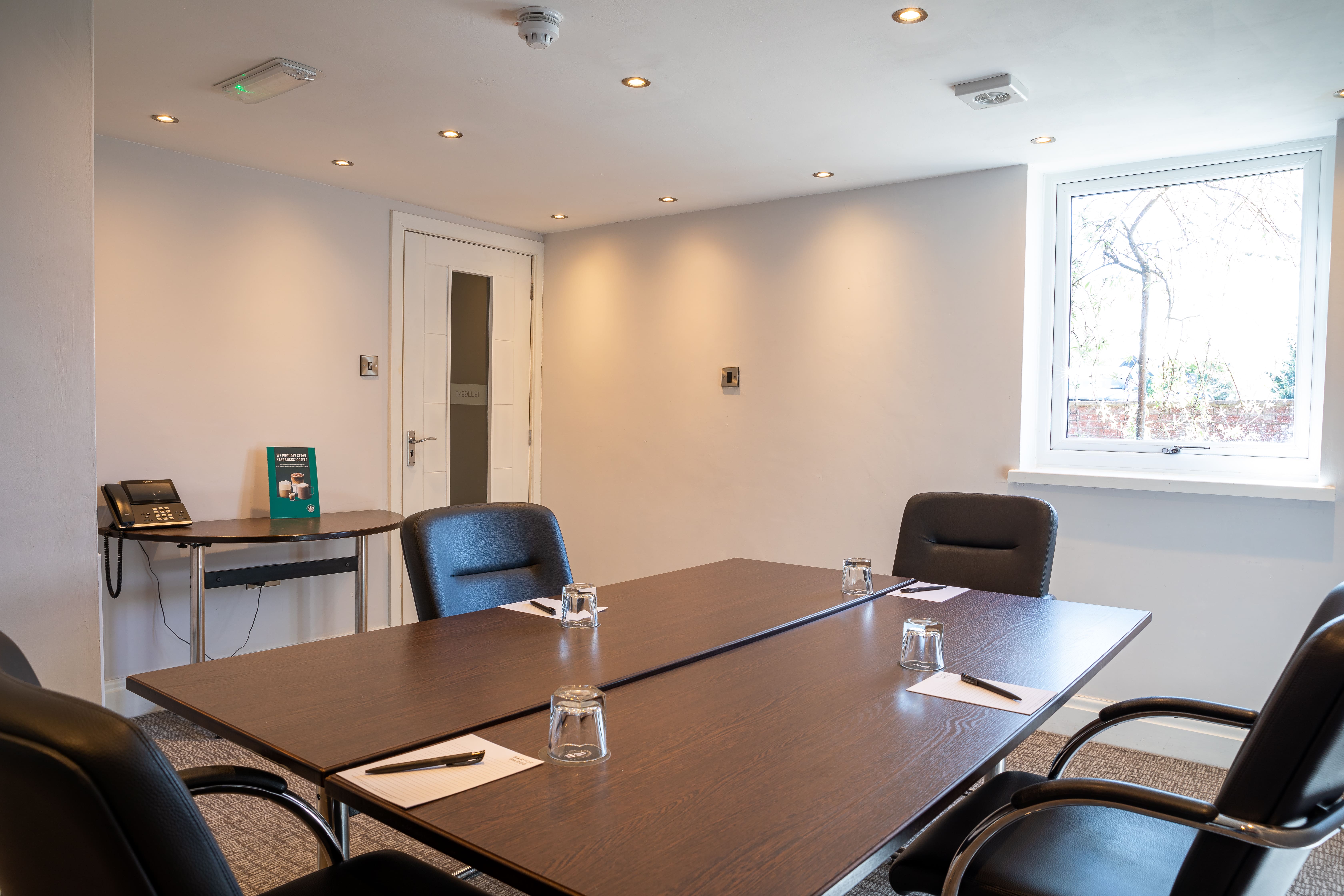 Telligent Room at Barton Manor: bright meeting space for workshops and strategy sessions.