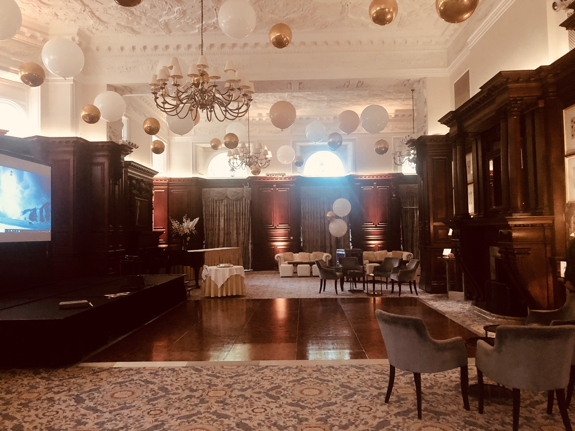 Elegant Drawing Room at The Landmark London, ideal for corporate events and upscale gatherings.