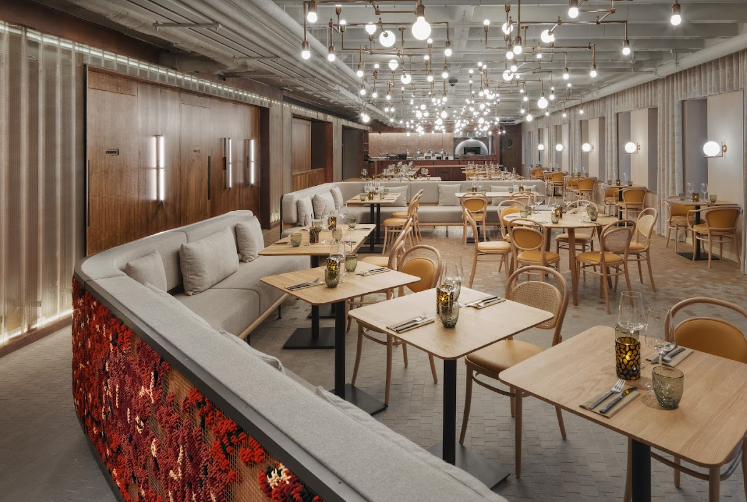 Elegant dining venue in Penny Squares, ideal for upscale events and gatherings.