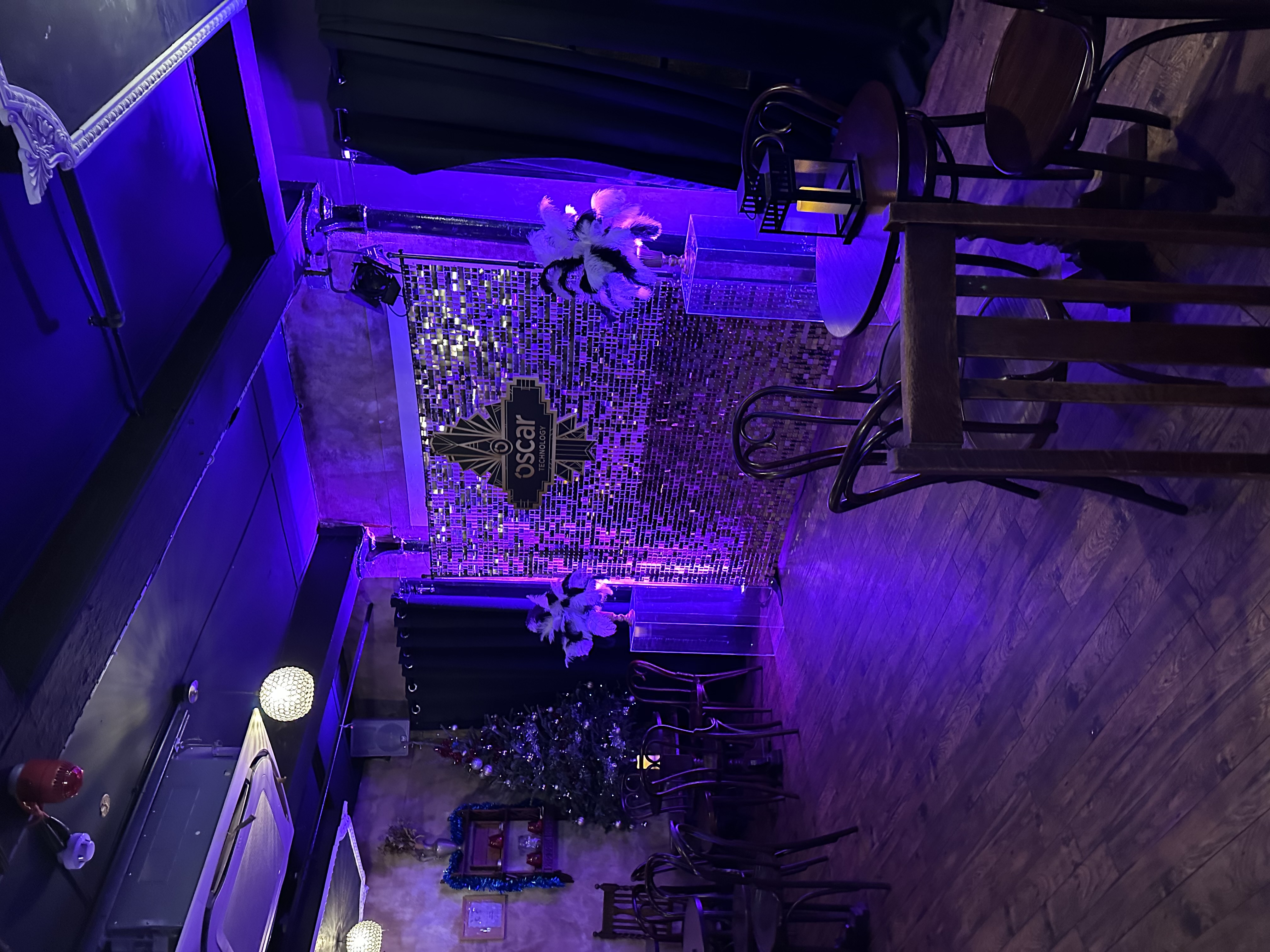 Stylish event space at The Fitzgerald Manchester with elegant decor for holiday celebrations.