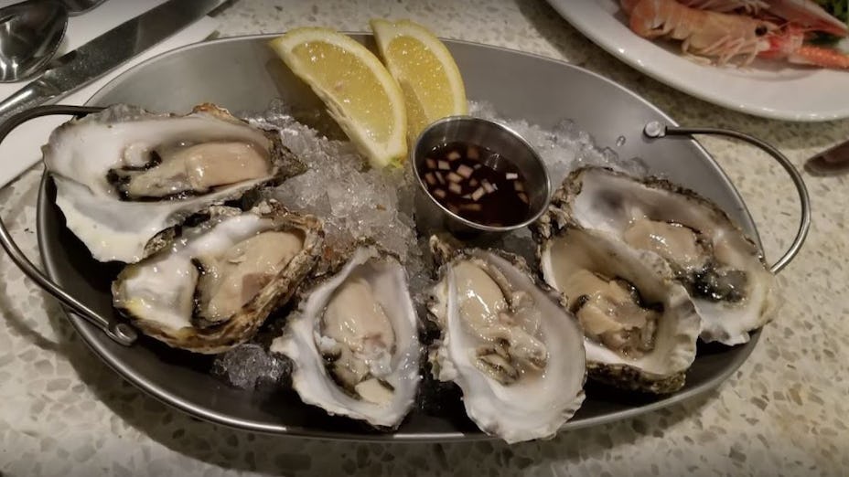 Fresh oysters platter at Mourne Seafood Bar, ICC Belfast - elegant catering for events.