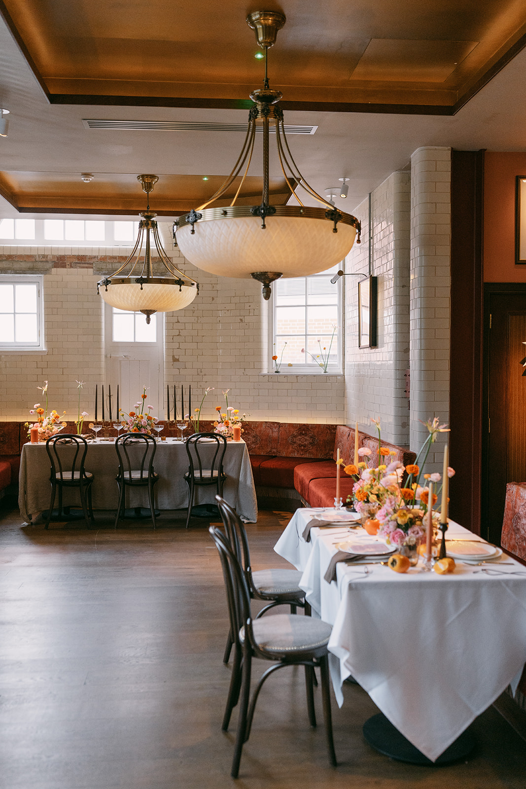 Elegant dining space at The Ruby, Yaatra Restaurant & Bar for intimate events and gatherings.