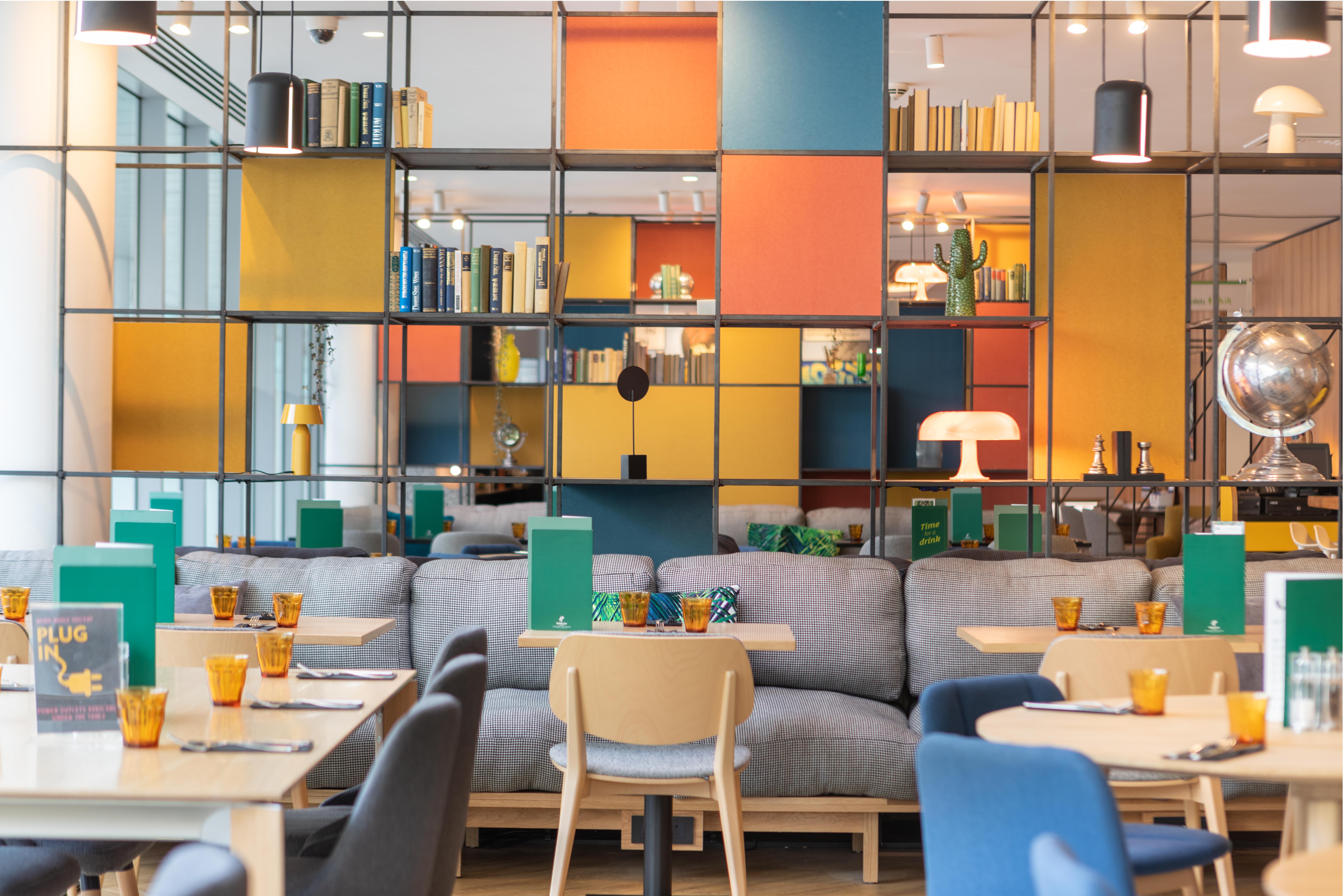 Modern event space at Cavell St Kitchen, ideal for informal meetings and networking.