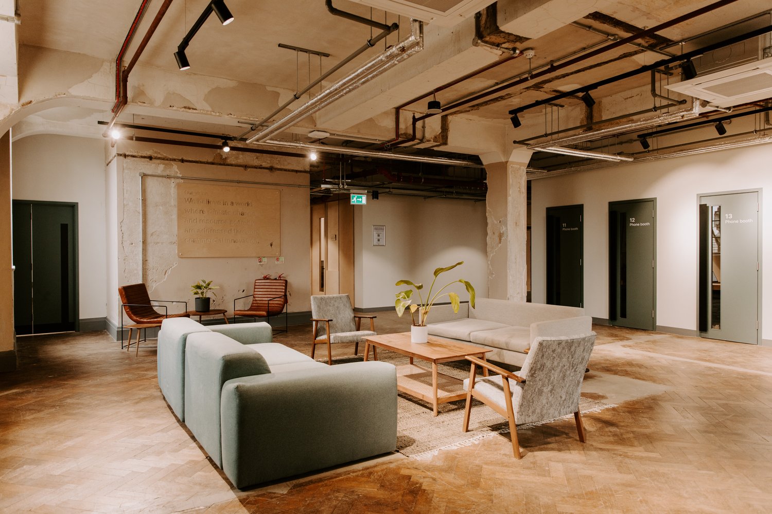 Modern open meeting space at The View, ideal for collaboration and networking events.
