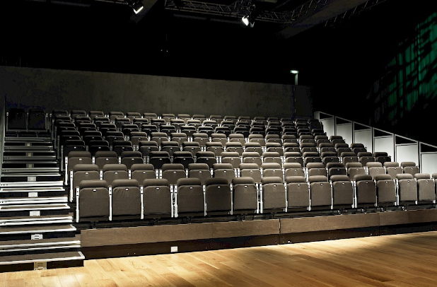 Auditorium seating in Nottingham Contemporary, ideal for presentations and events.