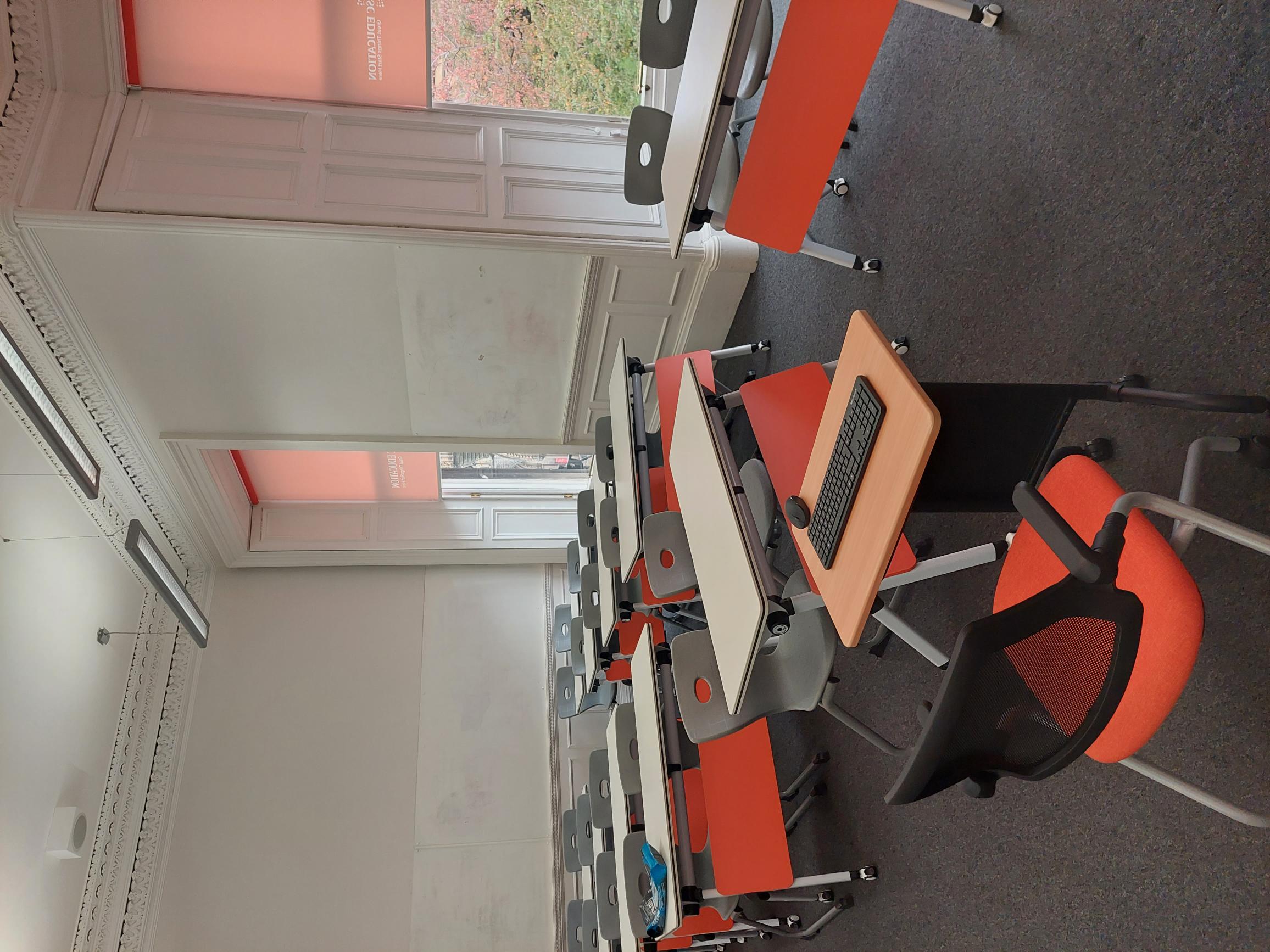 Versatile classroom in West End Rooms, Edinburgh for meetings and events.