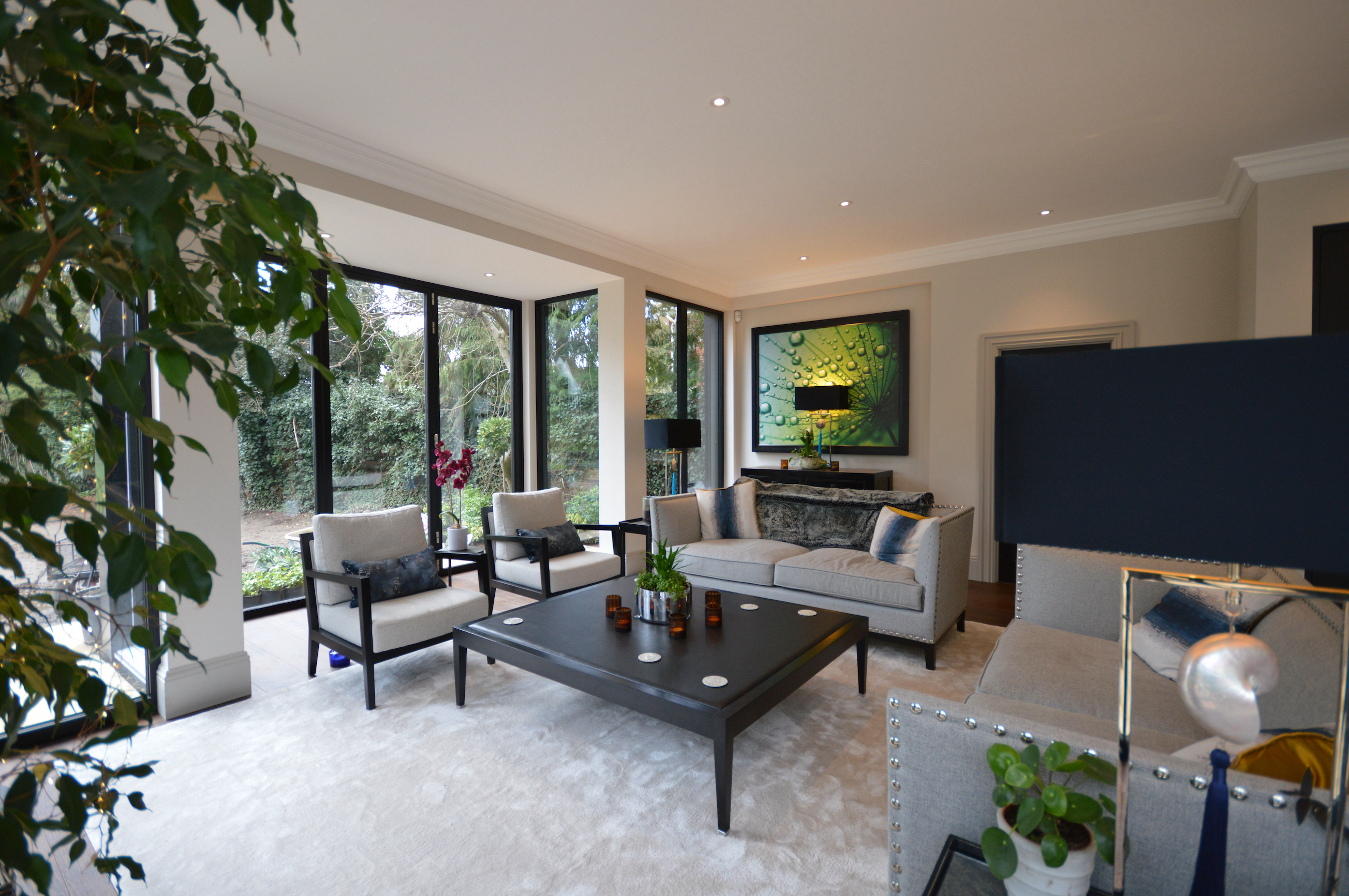 Sophisticated country house meeting space at Riversdale Lodge, perfect for small group sessions.