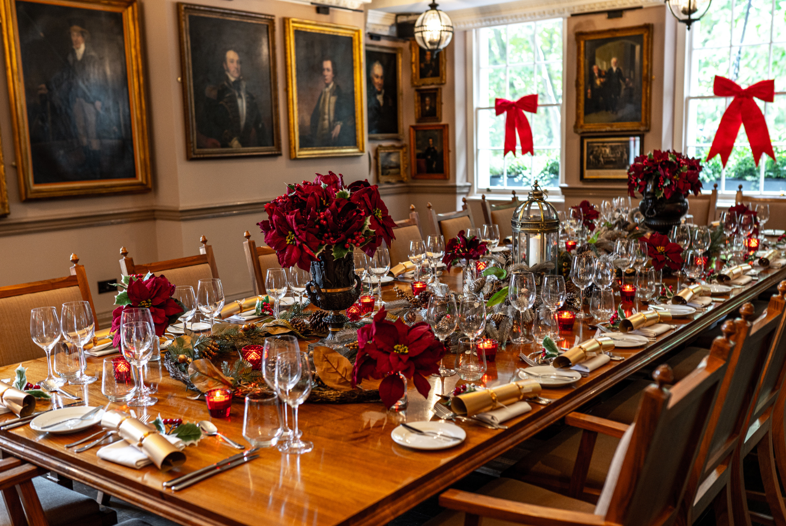Elegant dining table at Pickle Room, Trafalgar Tavern for formal events and gatherings.