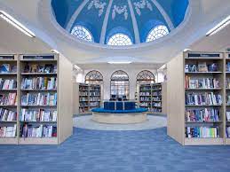 West Greenwich Library with high ceilings, ideal for workshops and meetings.