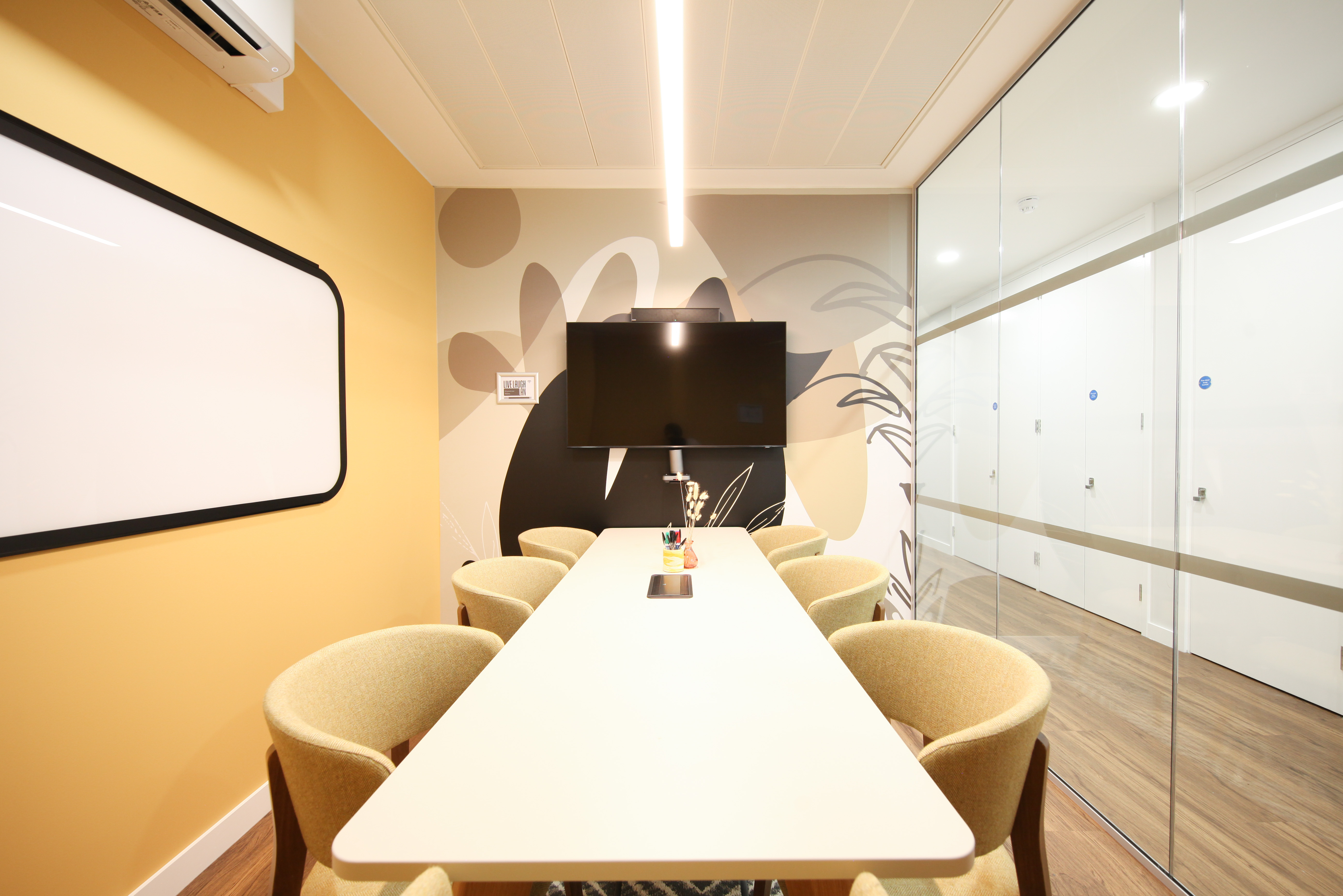 Modern meeting room at Runway East Bloomsbury, ideal for team collaboration and presentations.