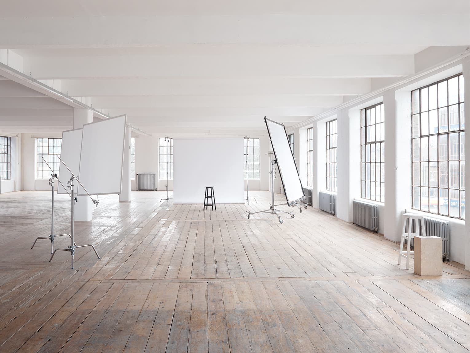 Studio 2 at The Vale Studios: versatile industrial blank canvas for creative shoots and events.