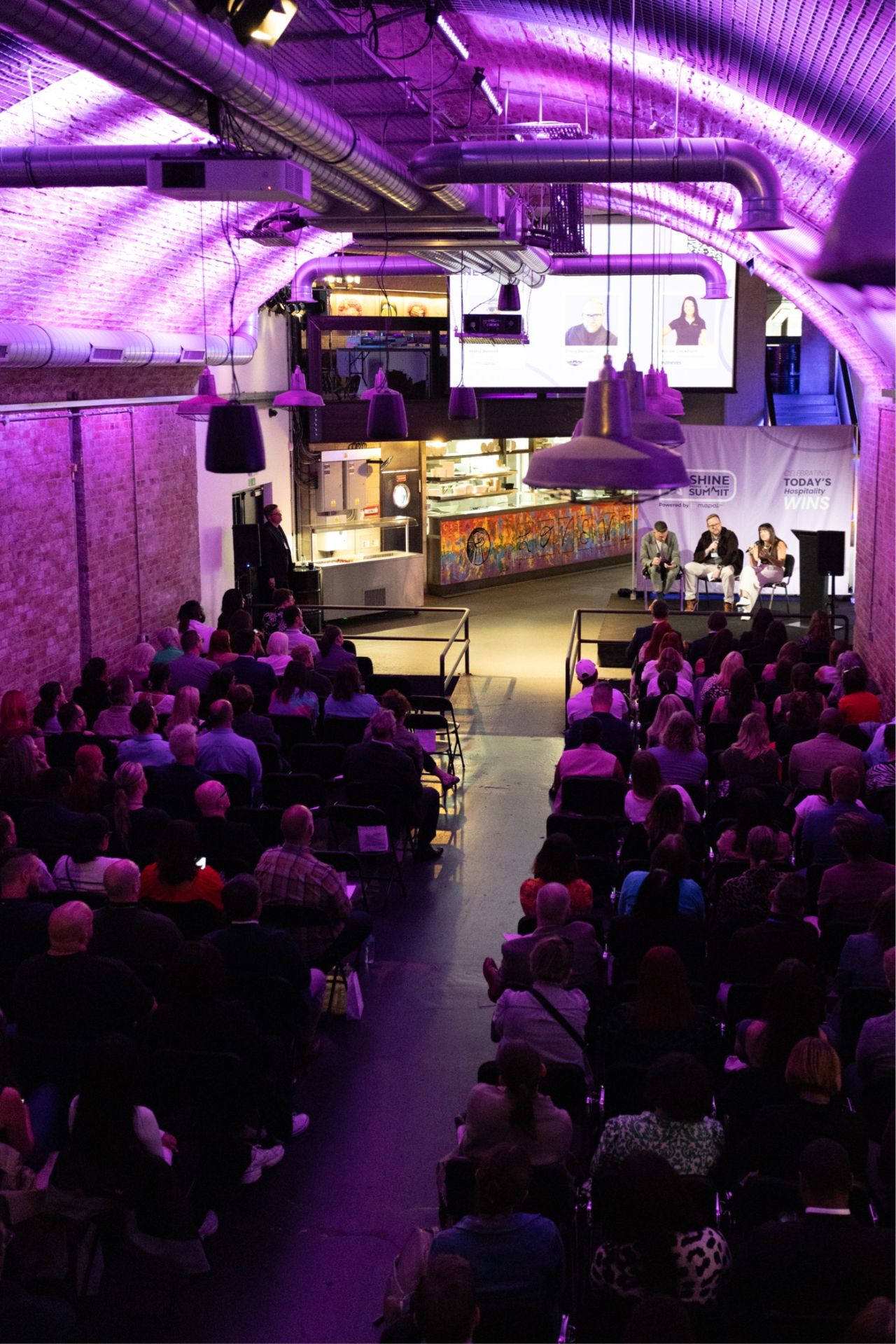 Panel discussion at The Old Arch in Mamuśka! Restaurant & Bar, Southbank Waterloo.