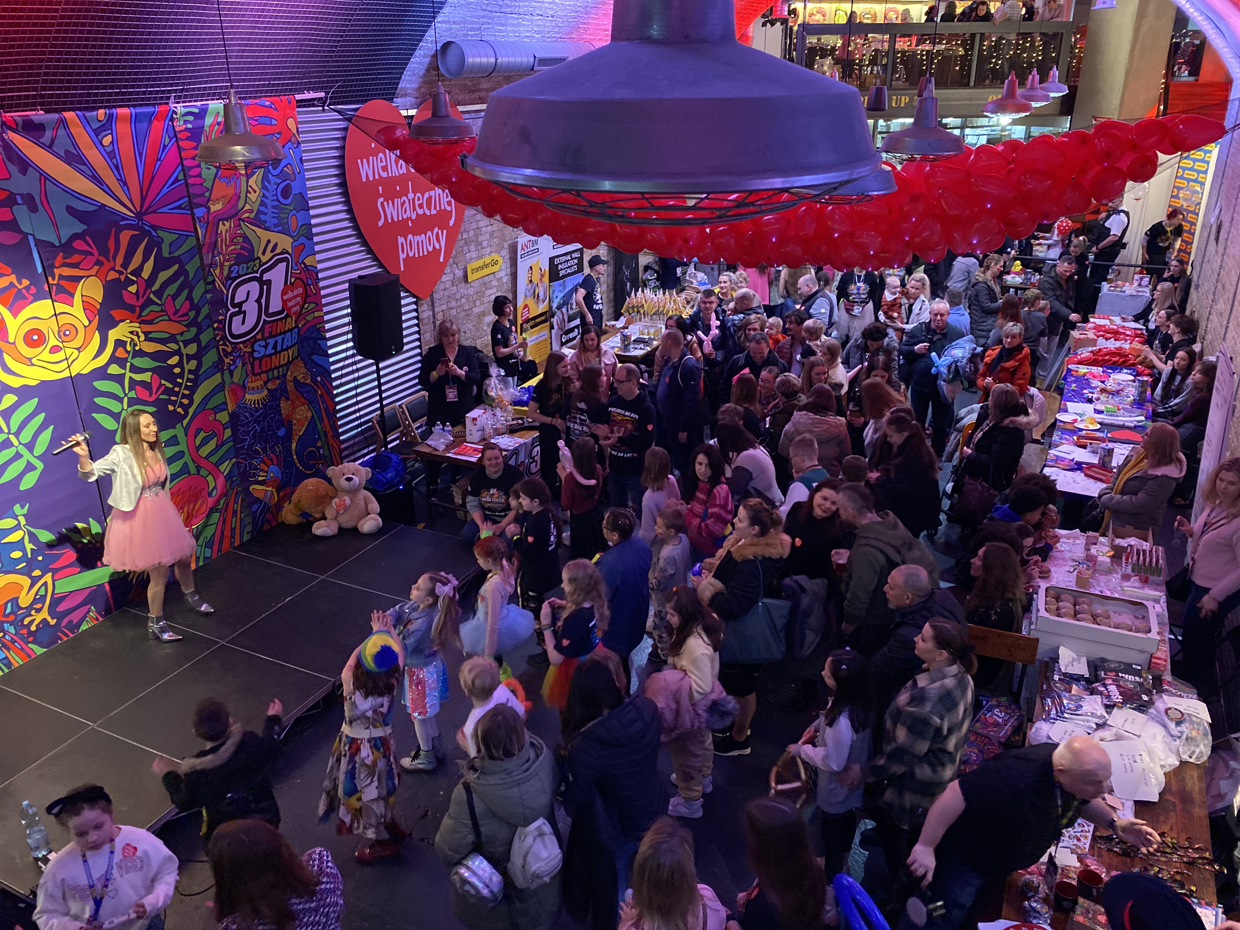 Family event at The Old Arch, featuring colorful decor and engaging kids' entertainment.