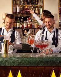 Vibrant bar scene at Leo's, The Arts Club London, ideal for networking events and social gatherings.