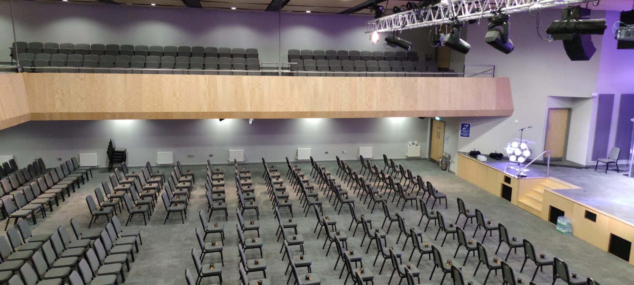 Auditorium at City Gates Conference Centre, ideal for conferences with elevated seating.