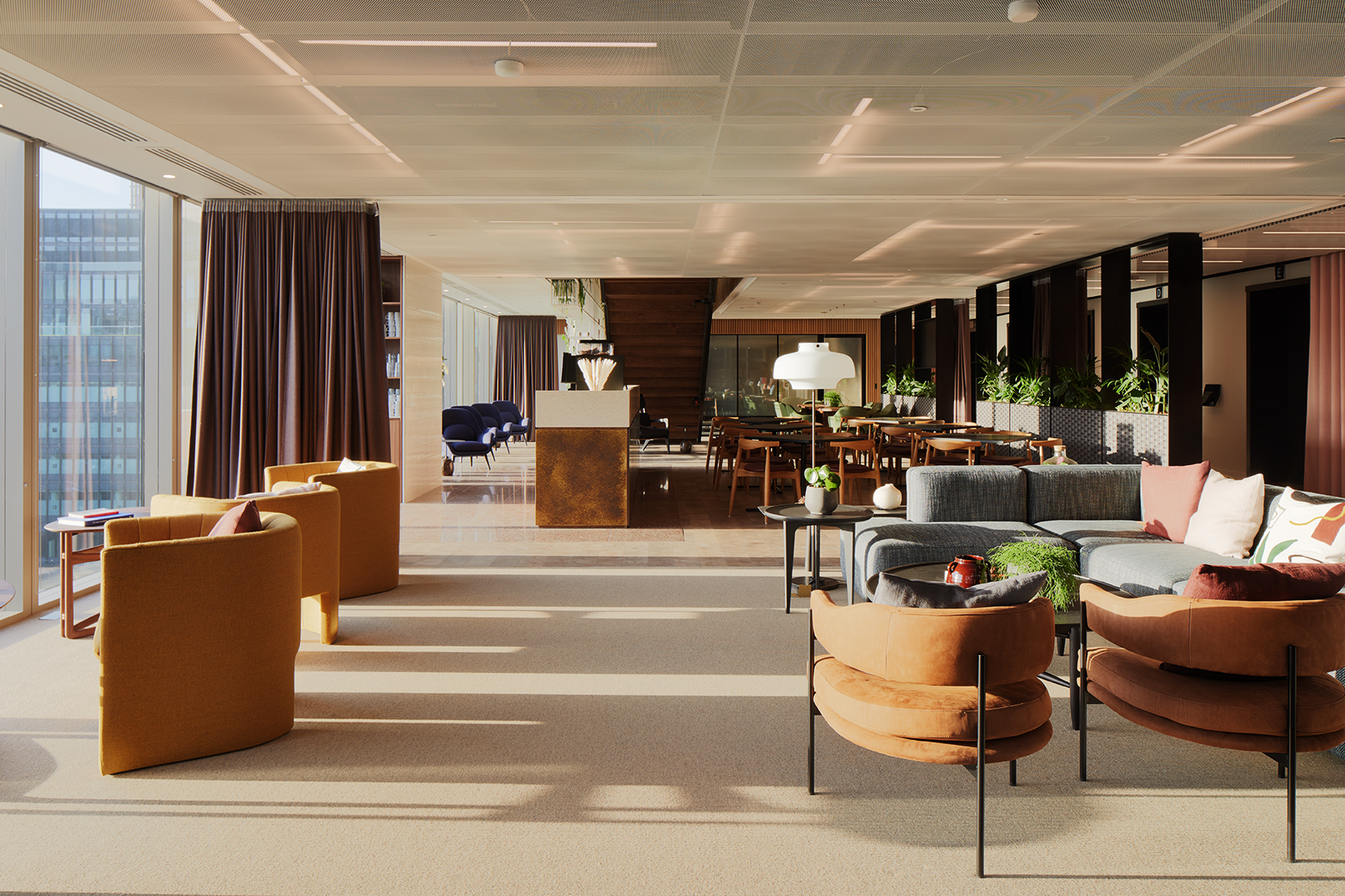 Modern event space with elegant decor for networking and meetings in Liverpool Street.