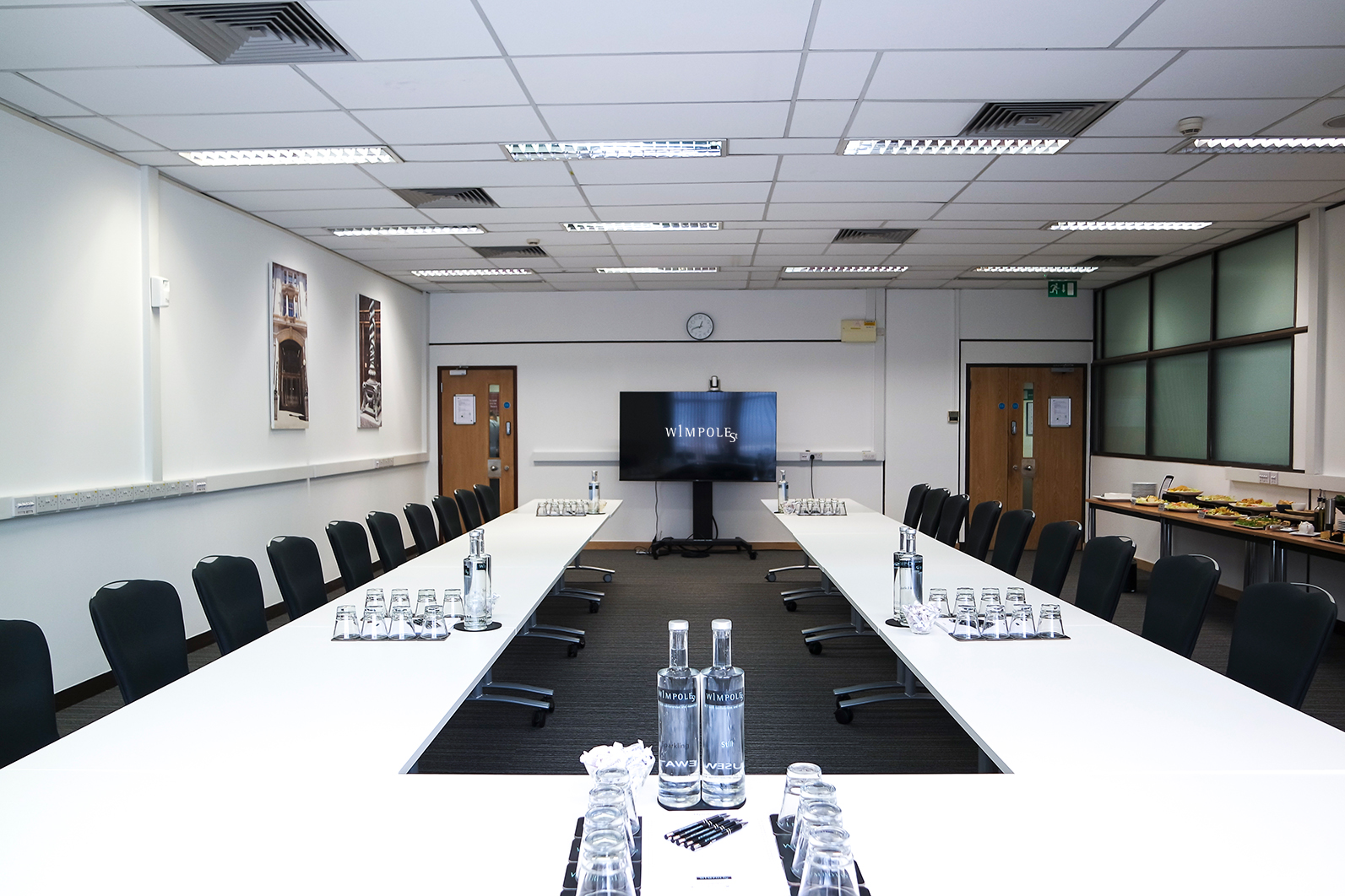 Dame Deirdre Hine Room with long table, ideal for professional meetings and events.