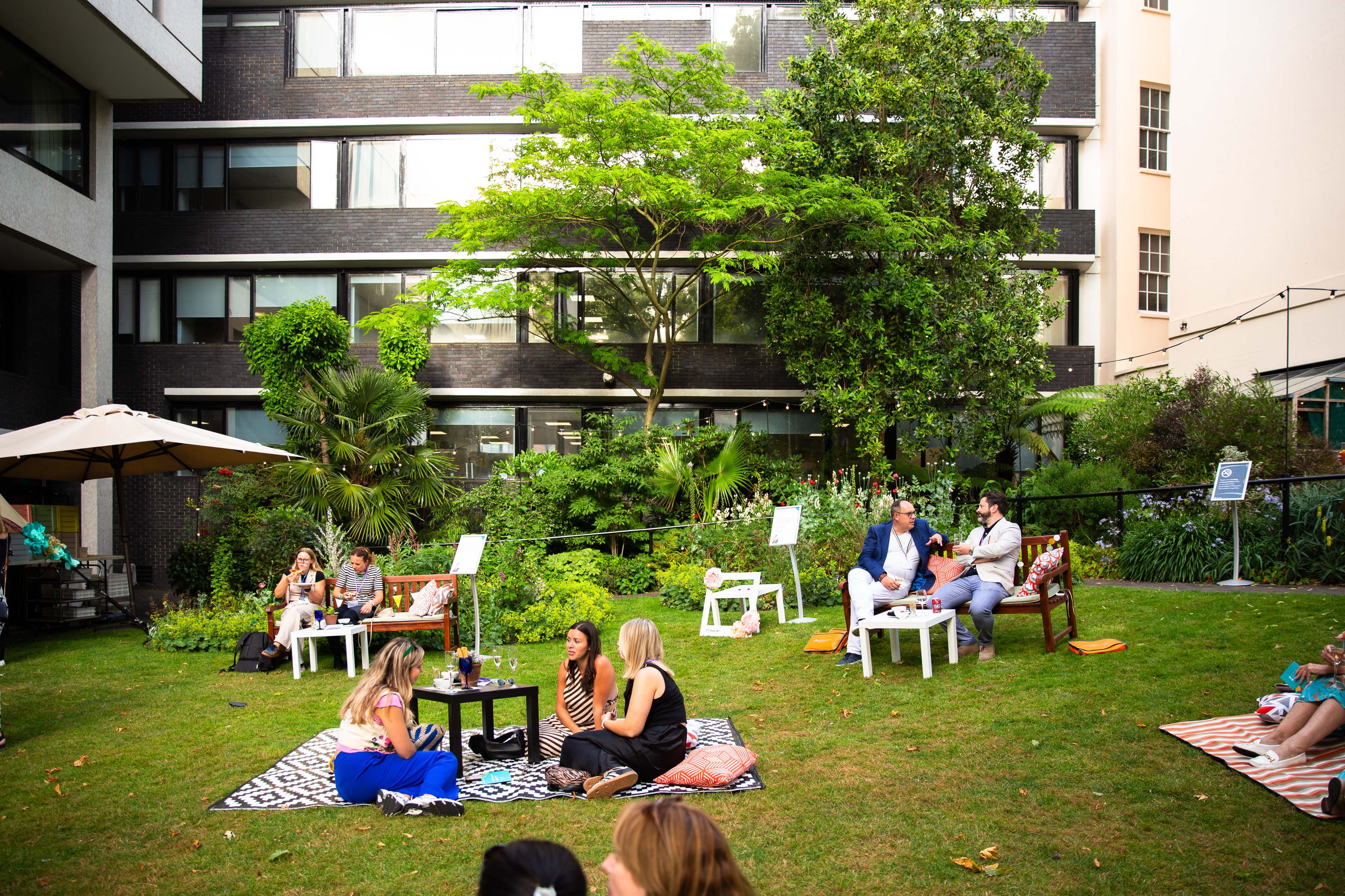 Medicinal Garden at RCP London: vibrant outdoor event space for networking and gatherings.