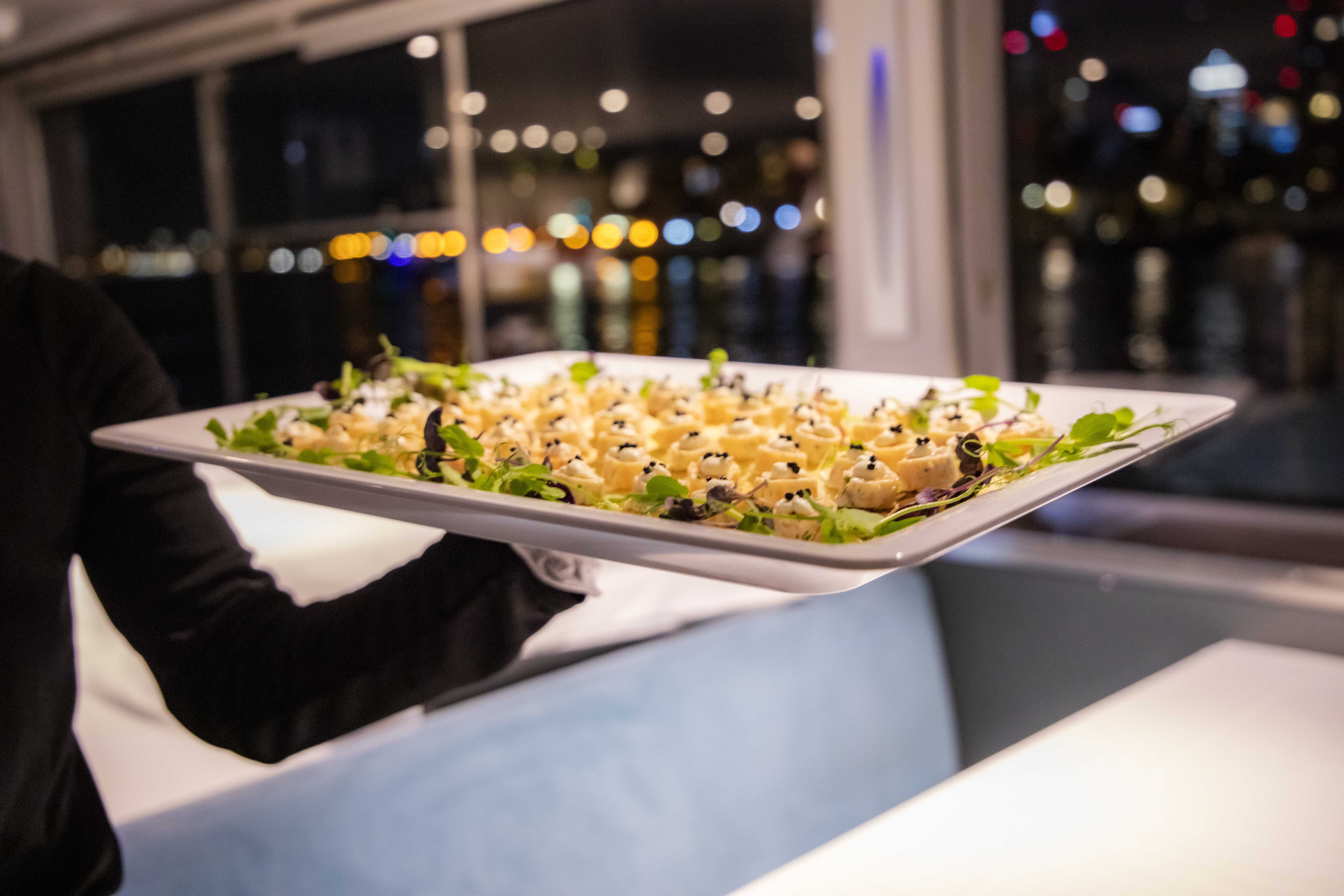 Gourmet appetizer platter at Millennium of City, ideal for upscale events and catering.