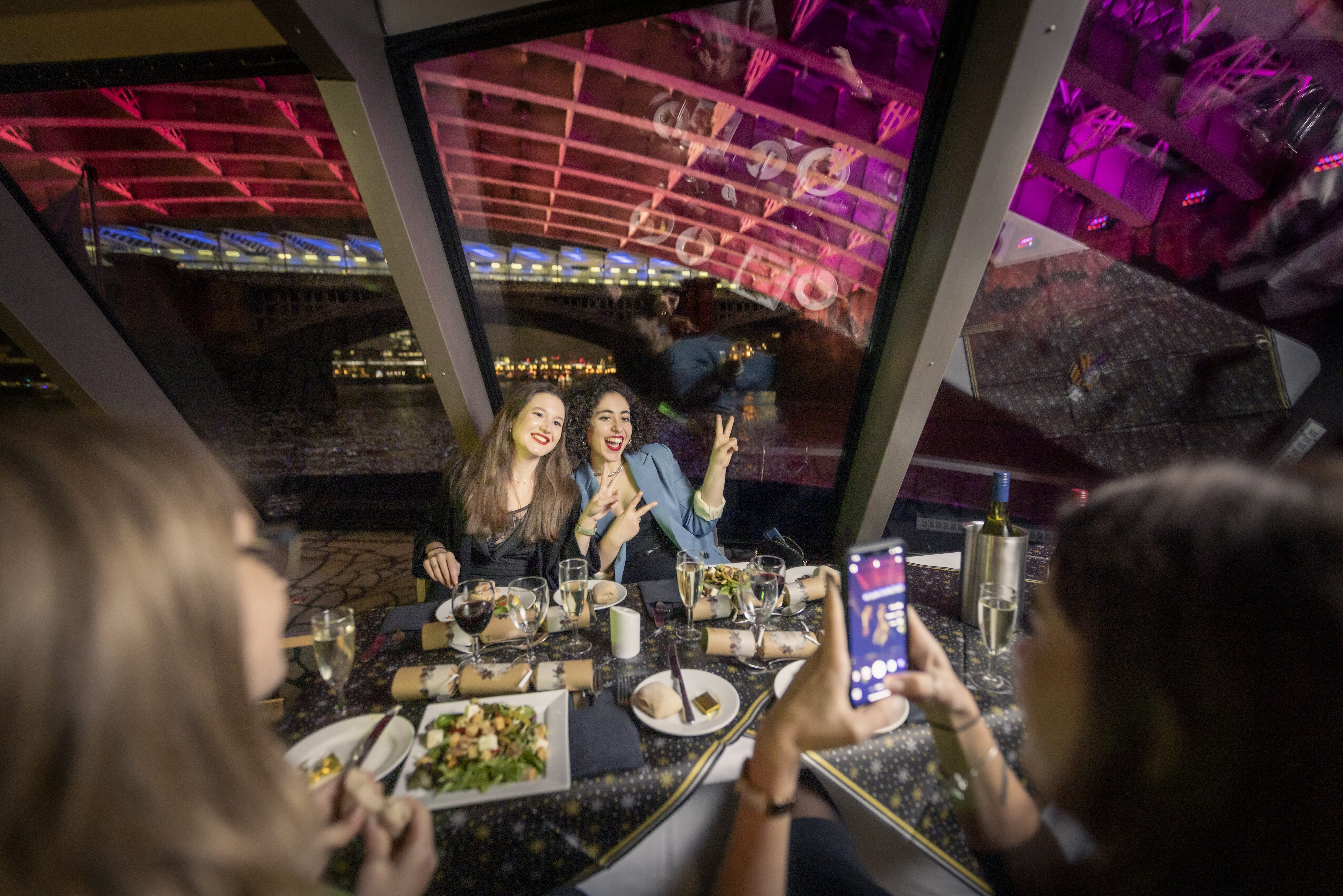 Vibrant dining at Millennium of City Cruises, perfect for social gatherings and corporate events.