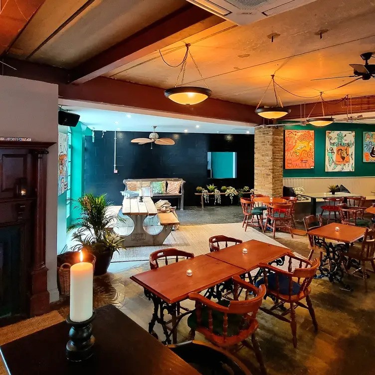 Versatile event space at The Pacific Tavern with vibrant decor for gatherings and meetings.