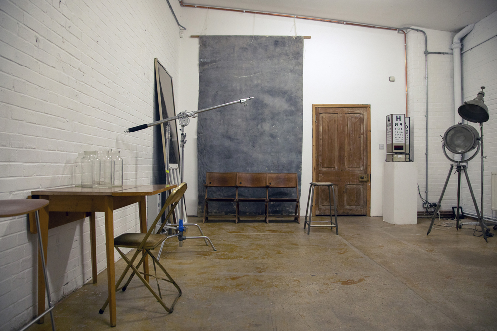 Minimalist event space in Bow Bunker, East London for intimate gatherings and workshops.
