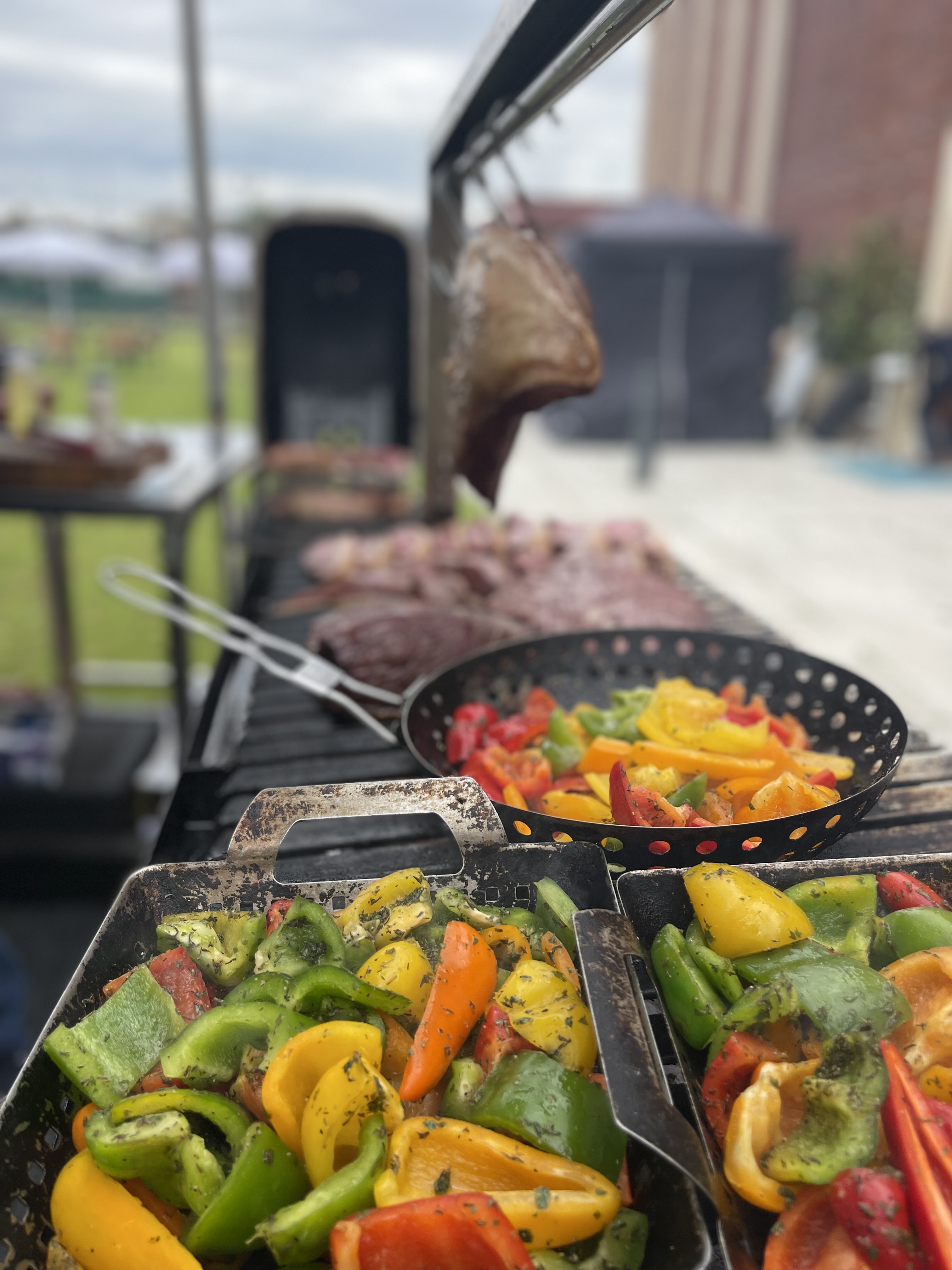 Vibrant outdoor grilling setup at Parson Lawns, perfect for summer parties and events.