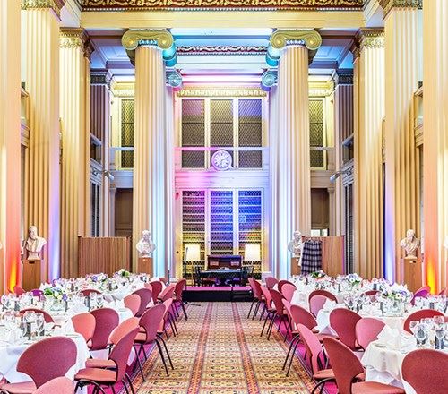 Elegant banquet hall in South Hall Complex, perfect for upscale events and receptions.