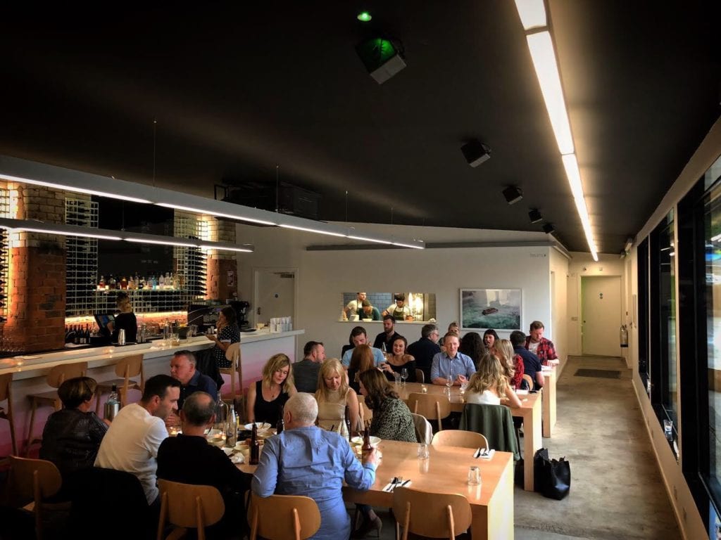 Acid Bar at SWG3: modern dining space for intimate gatherings and corporate events.