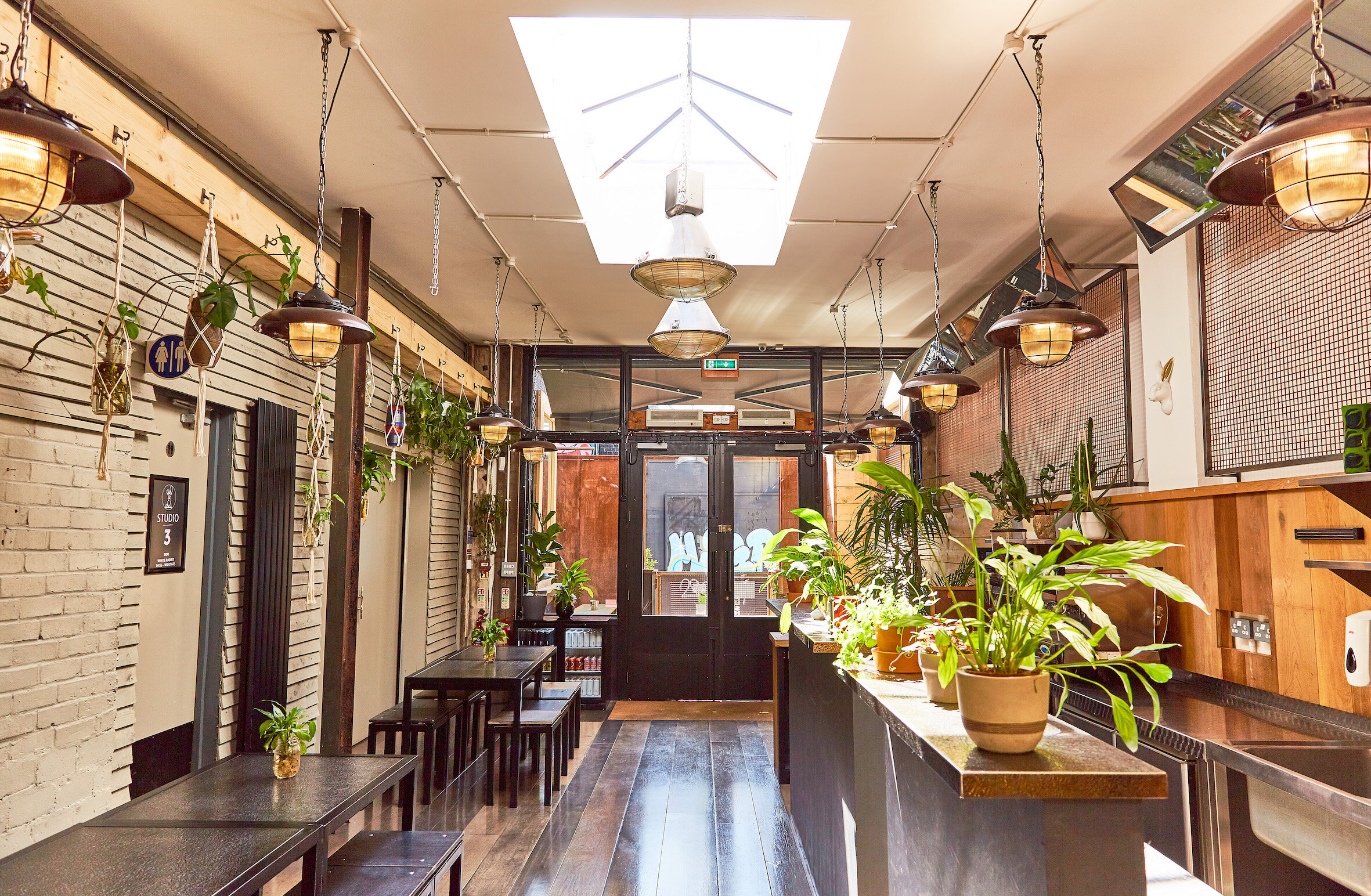 Stylish White Rabbit Cafe in Shoreditch, perfect for workshops and networking events.