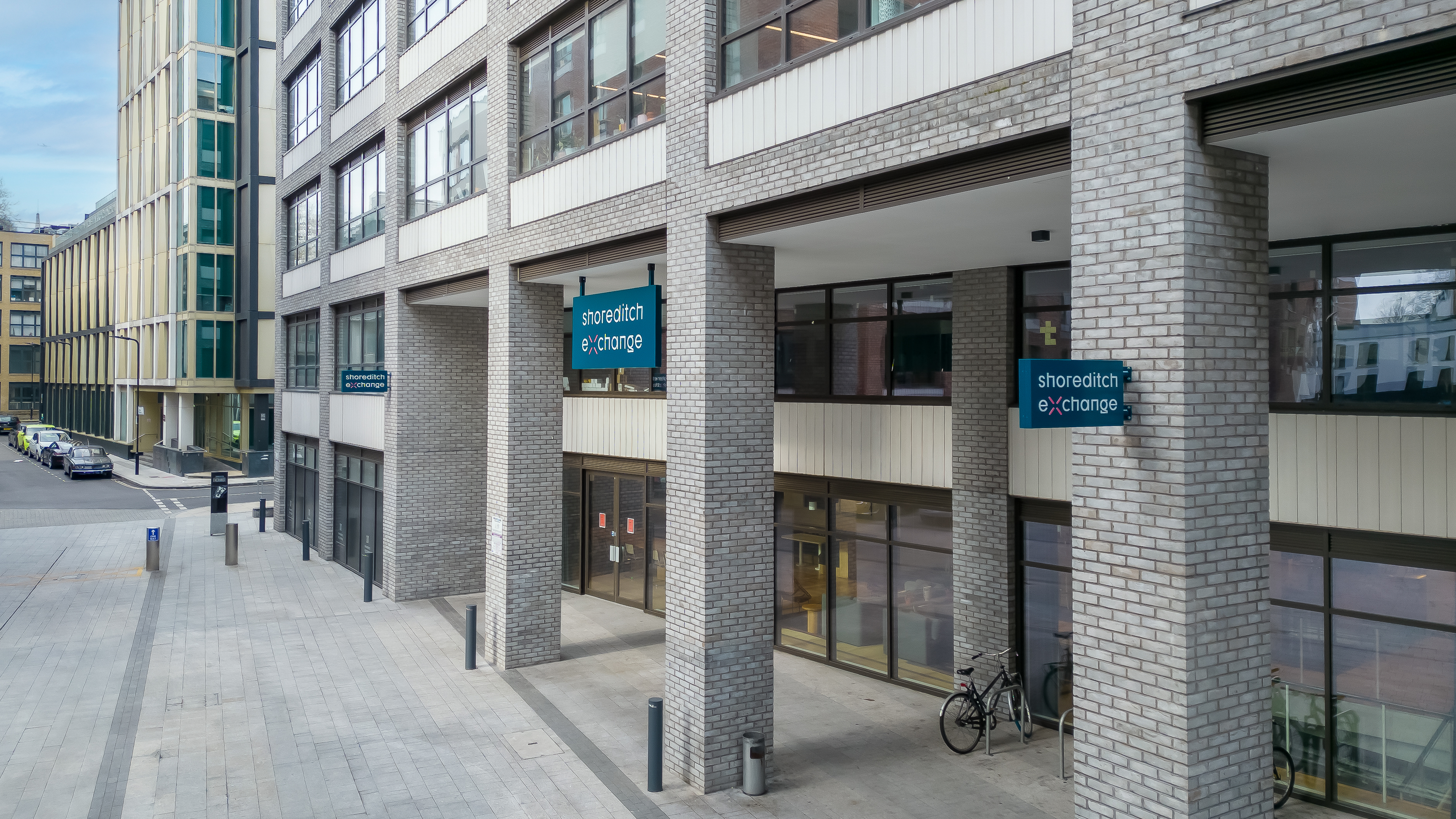 Modern outdoor terrace in Shoreditch Exchange, ideal for meetings and events.