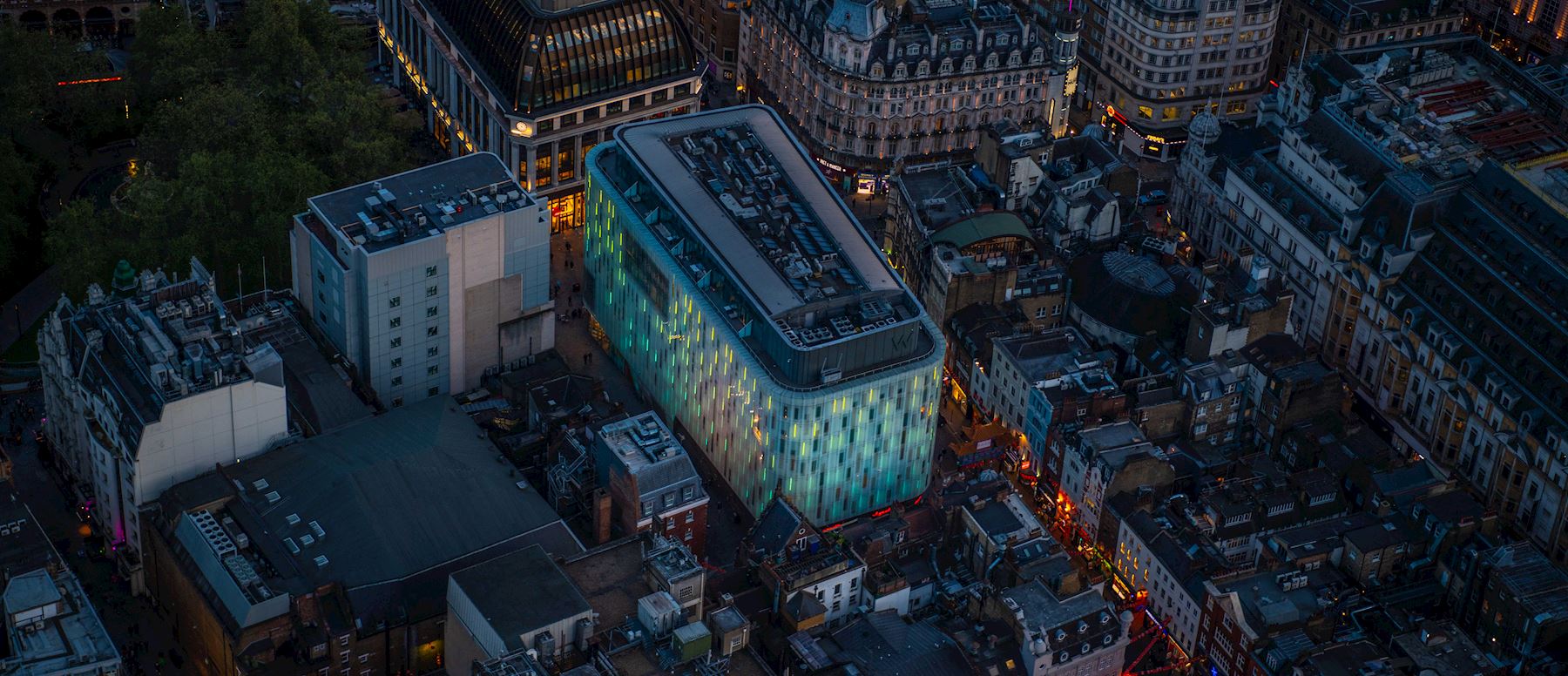 Modern Screening Room in W London, ideal for events near historic architecture.