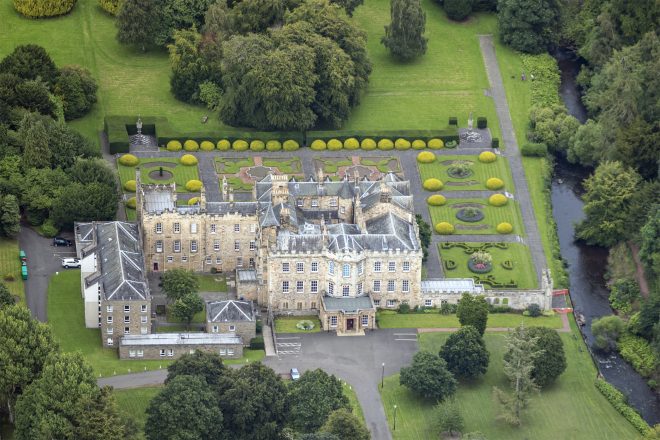 Chapel in Newbattle Abbey, elegant venue for corporate retreats and weddings.