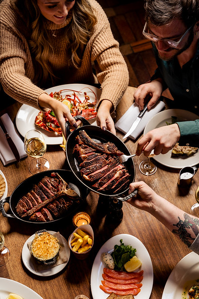 Vibrant dining setup at Hawksmoor Edinburgh for weddings and events, fostering connections.