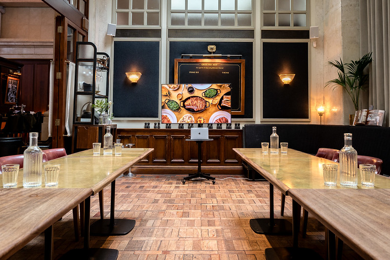 Tellers Room in Hawksmoor Edinburgh, elegant meeting space for professional events.