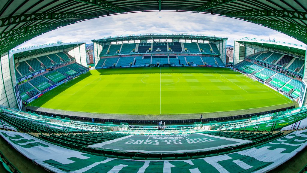 Big Screens at Hibernian FC stadium, ideal for sports and concerts events.