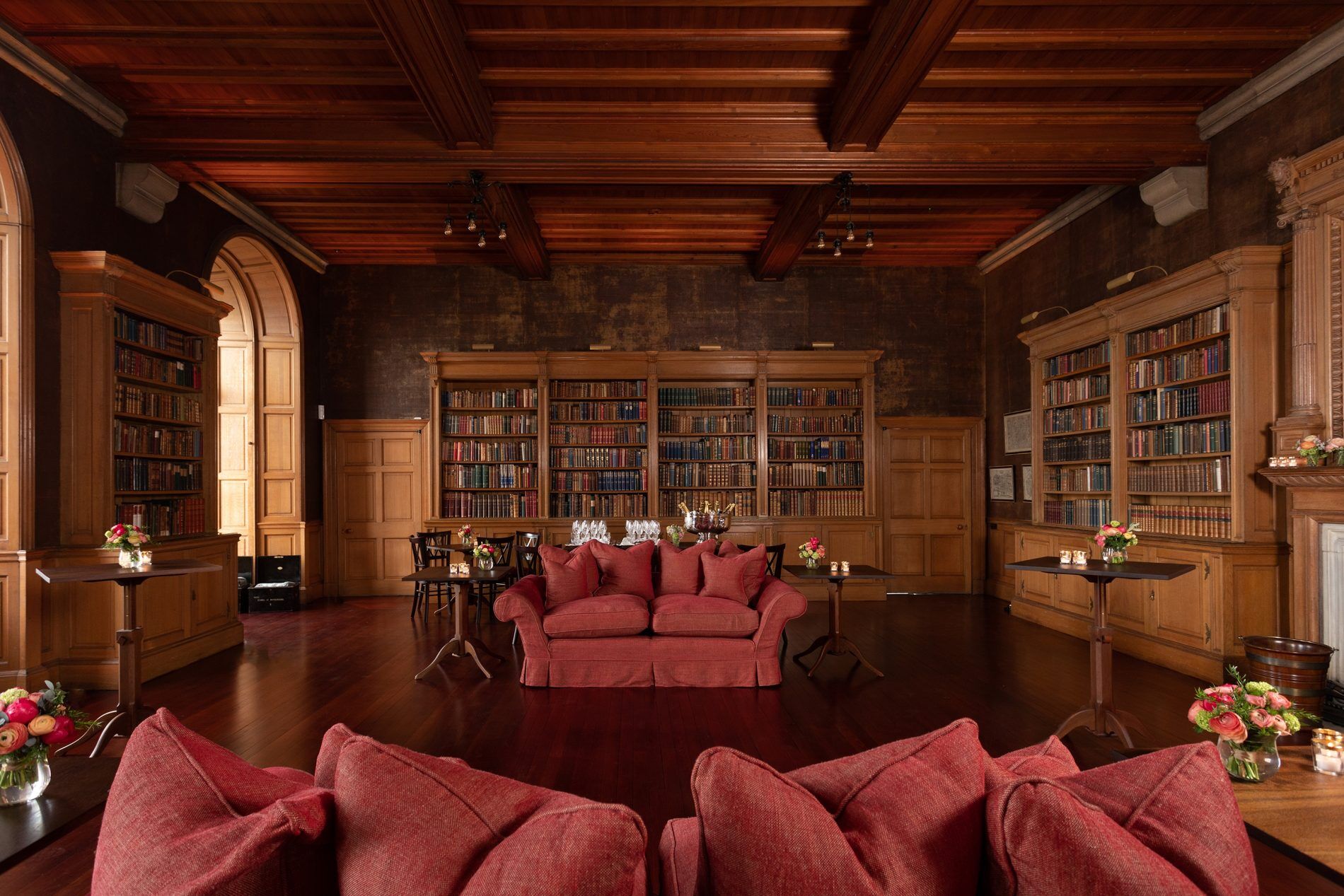 Grand Banqueting Hall at Barnbougle Castle, elegant meeting space for gatherings and events.