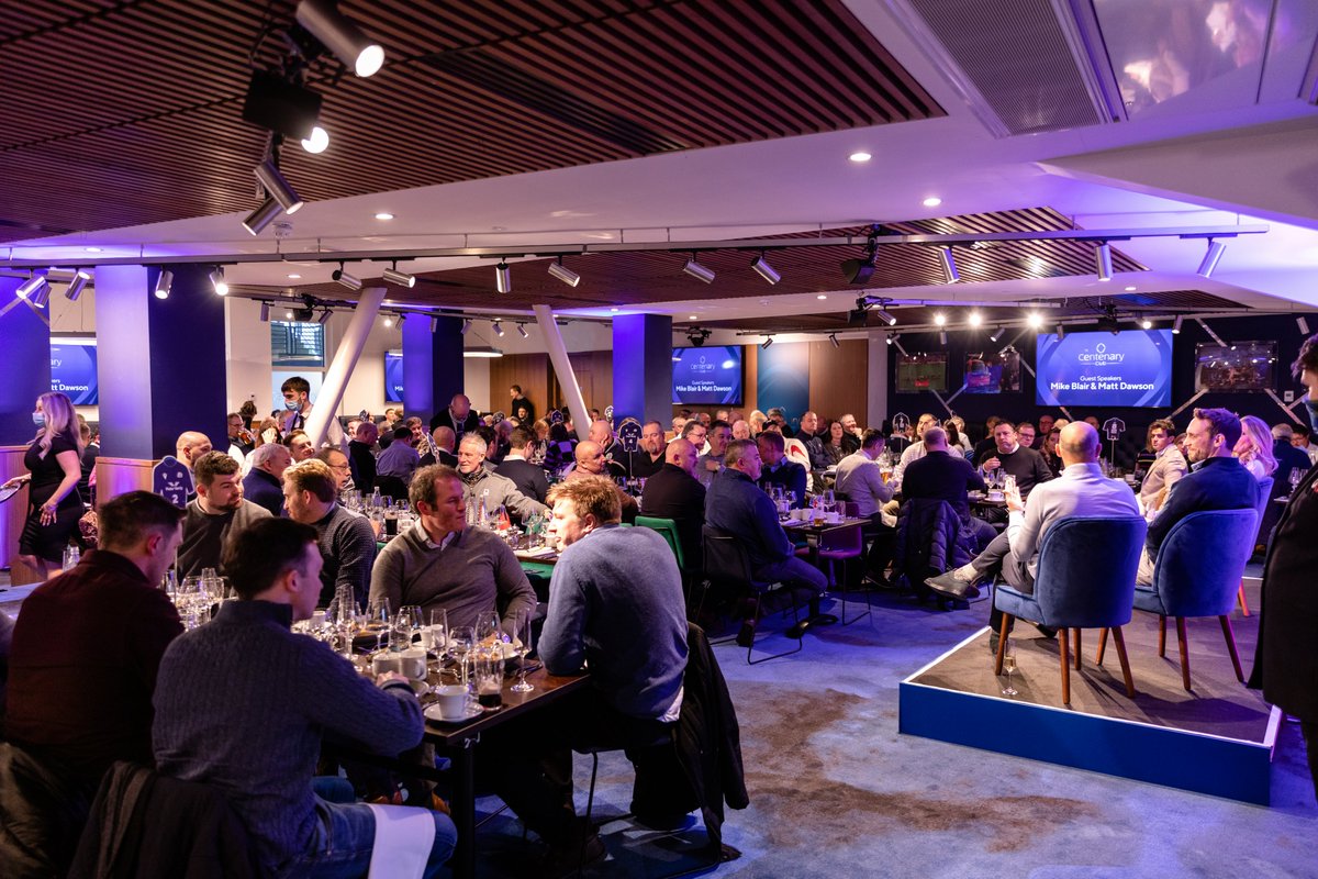 Centenary Club event with engaged audience in stylish Scottish Rugby hospitality venue.