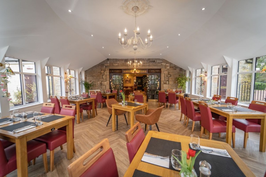 Lounge/Bar at Bankton House Hotel, modern rustic decor for events and meetings.